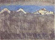 Eiger Monch und Jungfrau uber dem Nebelmeer Ferdinand Hodler